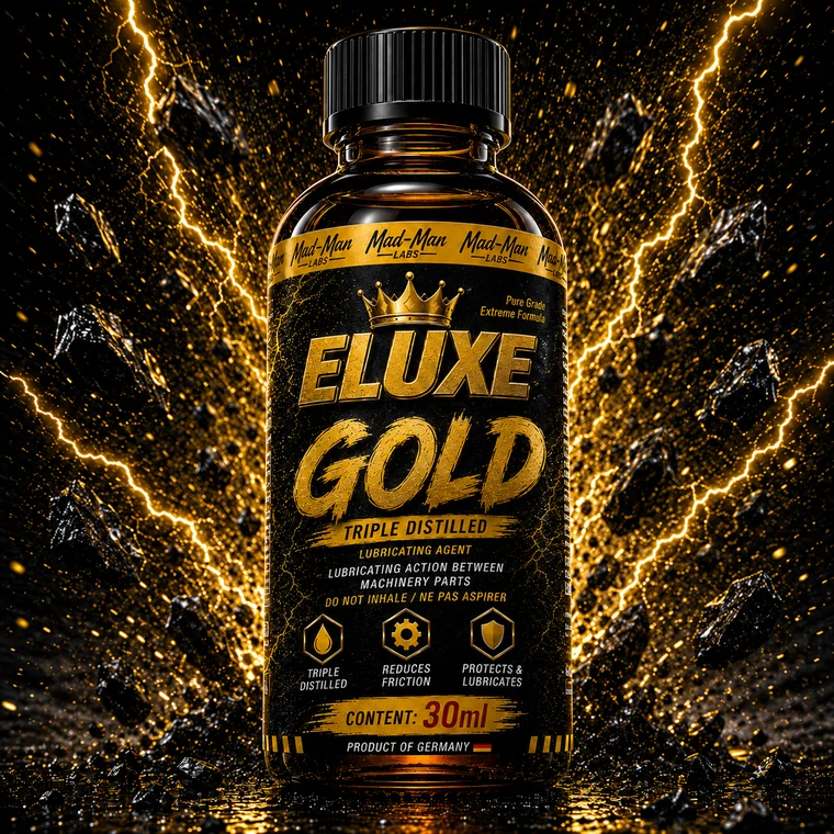 ELUXE Gold 30ml machine oil lubricant bottle